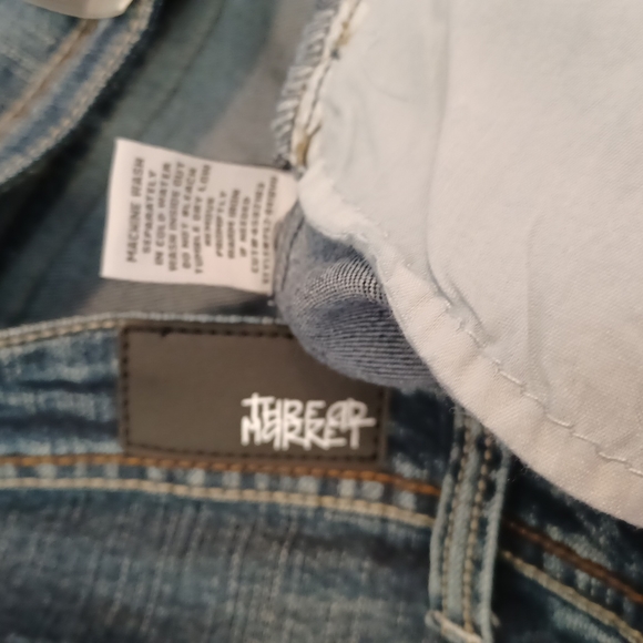 Thread Market Dark Wash Denim Jeans Wide Leg FLARE 18 - Picture 8 of 9